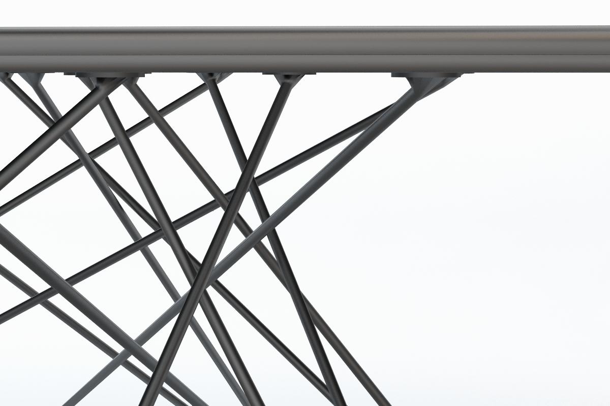 Octa Dining Table Square 3D Model_03